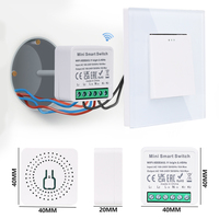 CNBINGO Tuya soporte Home Wifi Bluetooth asistente Alexa Google interruptores de Control remoto inalámbrico Mini Módulo de interruptor inteligente