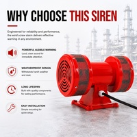 Sirena de Advertencia Eléctrica de Doble Rotor de Aire, 160dB, AC110V 220V, para Sistemas de Alarma de Incendios y Emergencias