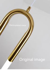 Moderno a sospensione singola luce semplice acrilico Mini tubo a LED decorazione per ristorante da pranzo di forma ovale - Product Image 5