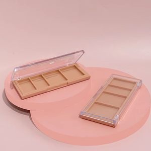 4 Kleuren Custom Logo Lege Vierkante Putten Oogschaduwdozen Met Rechthoek 26.5Mm Pan <span class=keywords><strong>3</strong></span> Kleuren Diy Clear Acryl Oogschaduwpaletten - Product Image 2