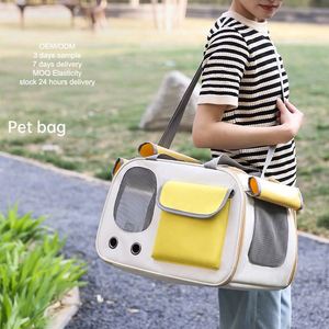Luxury Outdoor Modern <b>Pet</b> <b>Backpack</b> Zipper Solid Pattern Durable Oxford Cloth-Foldable <b>Carrier</b> for Cats Dogs Portable Travel Bag - Product Image 1