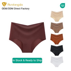 Culottes pour femmes en coton antibactérien 3A avec logo personnalisé, vente en gros, coupe laser, taille haute, invisibles, sans couture - Product Image 1