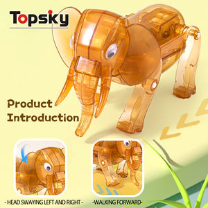 Le plus récent bricolage mécanique éléphant ensemble éducatif STEM jouets Kit pour enfants interactif jeu de société de bureau assembler des jouets en plastique - Product Image 3