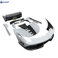 Ferrari 458 için M Tarzı Modifiye Karbon Fiber Kaporta Kiti, Ön ve Arka Tamponlar, Çamurluklar, Yan Marşpiyeller, Motor Kaputu