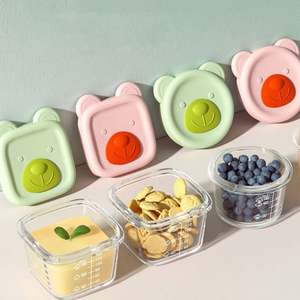 Conteneur de stockage d'aliments pour bébés personnalisé OEM & ODM en verre, respectueux de l'environnement, préservation de la fraîcheur - Product Image 3