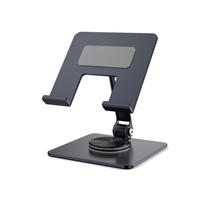 Support de tablette personnalisé OEM ODM en acier au carbone entièrement métallique, support surélevé, logo personnalisé, couleur et emballage sur mesure pour le dessin et le bureau
