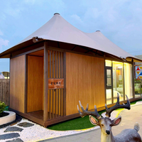 Bangunan Pondok Resor Prefabrikasi, Tenda Glamping, Rumah Villa dengan Kamar Mandi