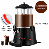 Distributeur commercial de boissons au lait au chocolat chaud Machine de distribution de chocolat de 10 litres