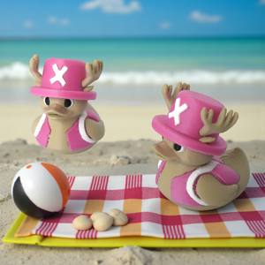 Jouets en forme de canard Luffy imprimés en 3D Vashine pour enfants, canard Chopper, décoration de maison mignonne, Solon, drôle, coloré, créatif, Toi - Product Image 5