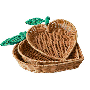 Panier de rangement créatif <span class=keywords><strong>en</strong></span> plastique tressé style pastoral pour fruits, légumes, oignons, gingembre, <span class=keywords><strong>ail</strong></span> – Idéal pour la maison, le salon et la cuisine - Product Image 1