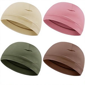 Unisex Cotton Beanie Hat Solid Color Breathable Sweat Absorbent Lightweight Skin Friendly Casual Adult <b>Winter</b> <b>Cap</b> 56-58CM - Product Image 2