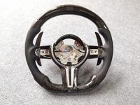   Volant en fibre de carbone pour BMW Série M3 F30 X1-X6 / Série M5 F10 GT5 Golf, chauffant, disque nu, entièrement en cuir