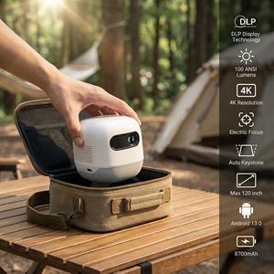 El último proyector M2 Mini Pocket Cube Dlp de Aome Factory Android 13,0 OS 4K Video 8400mAh Tipo-C de carga Nueva llegada - Product Image 2