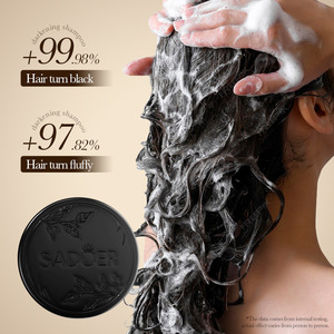 SADOER Sapone Shampoo per Capelli Bianchi al Polygonum Multiflorum, Ripristina il Colore Naturale dei Capelli Grigi, da Bianco a Nero B1 - Product Image 3