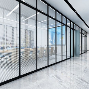 Nhôm khung có thể gập lại kính văn phòng phân vùng với cửa cho nhà bếp & ăn uống trong nhà tường trang trí vách ngăn - Product Image 1