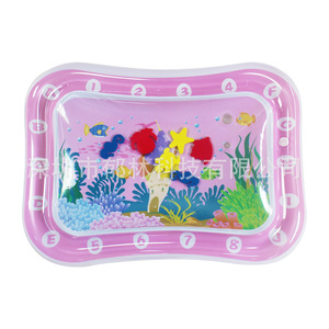 Tapis d'eau gonflable pour bébé, 2,5 cm d'épaisseur, rose, tapis de jeu éducatif pour 0-24 mois, usage domestique, jouet en plastique unisexe - Product Image 2