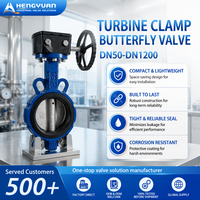 Vanne papillon manuelle à engrenages HY OEM/ODM 1/2 pouce DN50 DN1200 adaptée aux applications aquatiques
