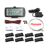 Système de surveillance des pressions des pneus (TPMS) Promata MATA7-10I pour camions à 10 roues avec grand écran, autonomie de 5 ans, pour tracteurs routiers et véhicules lourds