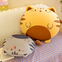 Coussin de canapé en peluche motif chat adorable, tissu élastique, rembourrage en coton, diverses tailles, pour adolescents