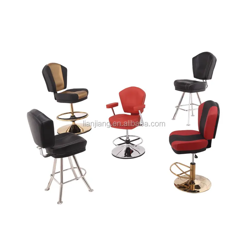 Lianjiang Las Vegas Casino Stoelen Voor Slot Gaming Stoelen Draaibare Barkrukken Poker Stoel