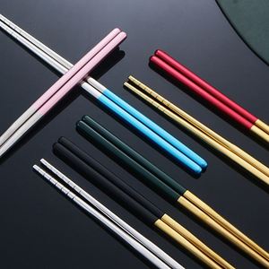 Korean Style Camping Stainless Steel Portable Tableware Fork Spoon Chopsticks 3Pcs Outdoor <b>Gift</b> Dinnerware Cutlery Set - Product Image 6