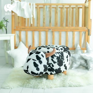 JX Salon Meubles Salon Chaise En Bois Animaux Tabouret Cerf Lapin Vache Girafe Animal Tabouret Pour Enfants - Product Image 2