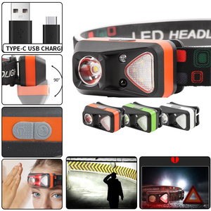 Cảm biến chuyển động đèn pha ngoài trời đầu đèn 500 lumens xte Led 6 chế độ ánh sáng màu đỏ có thể sạc lại khẩn cấp ánh sáng cắm trại đèn pha - Product Image 5