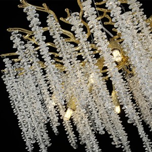 <span class=keywords><strong>Lustre</strong></span> contemporain moderne en forme de branche d'arbre, luminaire suspendu en cristal de luxe pour cuisine, chambre à coucher, salon - Product Image 6