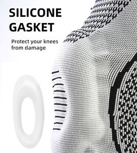Attelle de soutien du genou en silicone réglable avec compression pour le basketball, la gym et l'entraînement - Product Image 2