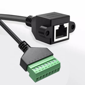 Nhà máy bán buôn RJ45 để thiết bị đầu cuối kết nối RJ45 nữ đến 8 pin vít thiết bị đầu cuối solderless <span class=keywords><strong>Adapter</strong></span> Cable Panel núi với vít - Product Image 3