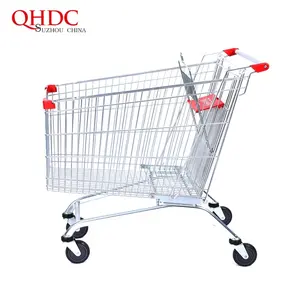 Store Push Trolley High Quality 4 Wheel Grocery Shopping Carts For Sale