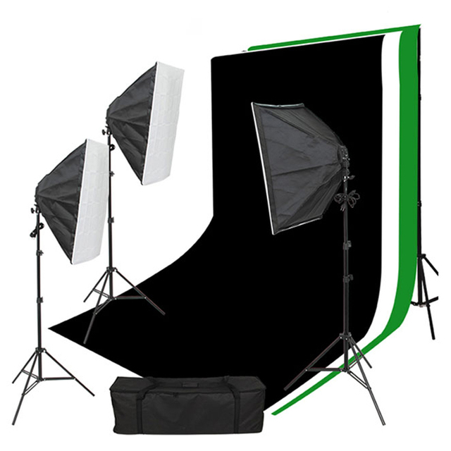 Premium 3M Photography Background Box Studio Kit with LED Lighting for Professional Shoots