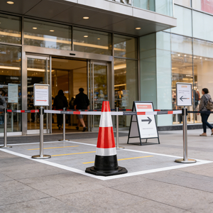 Cono de Tráfico Reflectante de PVC de Alta Visibilidad, Flexible, Anticolisión, Duradero, de 70 cm de Altura, con Anillo, Venta al Por Mayor de Fábrica - Product Image 2