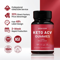 Gummies Keto ACV à Marque Blanche OEM/ODM 1000mg Vinaigre de Cidre de Pomme avec la Mère – Métabolisme, Brûle-Graisse, Gestion du Poids, Détox