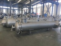 Échangeur de chaleur à tubes en acier inoxydable personnalisé, refroidi par eau, condenseur à coque et tubes, échangeur de chaleur industriel à coque et tubes