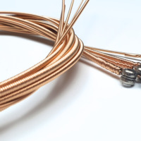 SAMHYUN 90/10 Copper Wound Steel 5 String Acoustic Bass Guitar Strings 762mm Scale Length Bright Tone Durable OEM Good Handfeel