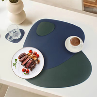 Vente en gros de sets de table rectangulaires classiques en PVC et cuir personnalisés, livraison rapide, élégants, luxueux, écologiques, imperméables et lavables