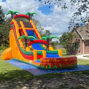 Tobogán inflable de precio al por mayor, tobogán de agua inflable de árbol tropical para negocios de alquiler - Product Image 4