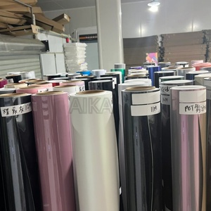 Rollos de envoltura de vinilo para coche sin burbujas de película PPF de Color gris rojo verde amarillo PET de alto brillo con descuento del fabricante - Product Image 3