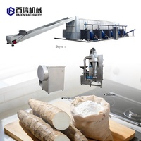 Ligne de production de farine de manioc de qualité supérieure, machine de mouture de farine pour taro et manioc, processeur de farine de manioc
