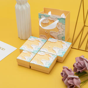 Luxury Design Heaven and Earth Cover Ring Earrings Pendant Necklace Jewelry Paper Box With Packaging Bags - Product Image 4