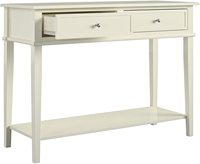 Ensemble de console de hall d'entrée en bois blanc moderne et multifonctionnel de style antique de 80 cm pour la maison avec tiroirs
