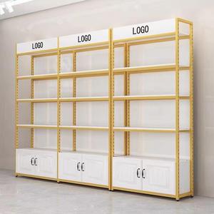 k Wholesale Gold & <b>White</b> Rectangular Multi-layer Beauty Salon Nail <b>Storage</b> Display Rack & Skincare Cosmetic <b>Cabinet</b> - Product Image 5