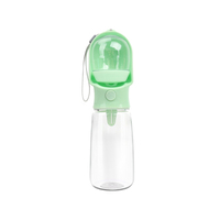 Bouteille d'eau portable pour chien, populaire, avec récipient pour nourriture, idéale pour la randonnée, les voyages et les promenades.