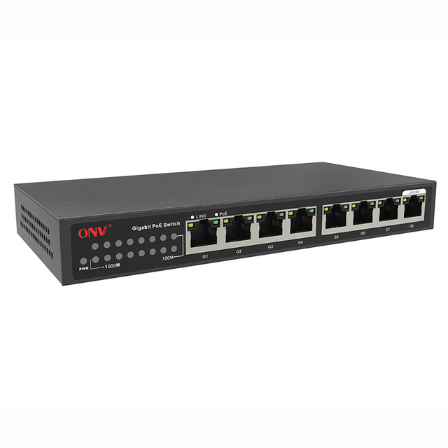 8-Port Gigabit PoE+ Switch with QoS 30W Ports 110W Budget 16Gbps Capacity for CCTV & WiFi