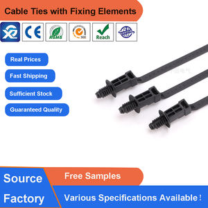 X118 Long Pied <span class=keywords><strong>Sapin</strong></span> Tête Zip Tie 6.4*190mm Arbre De Noël Type Câble Attache pour Trou Diamètre 6.4-7.1mm Épaisseur De La Plaque 0.5-6mm - Product Image 2