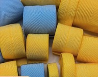 Usine coloré pli sur chevrons ruban élastique Nylon bandes élastiques FOE couture élastique vêtement cheveux accessoires