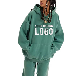 Sudadera Holgada de Estilo Urbano Informal para Mujer, Talla Grande, Vintage, Personalizada, Lavada, Desgastada, con Forro Polar, Sudadera Extra Grande para Mujer - Product Image 1