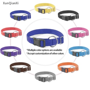 可调节纯色宠物项圈批发自有品牌尼龙定制狗项圈 - Product Image 3