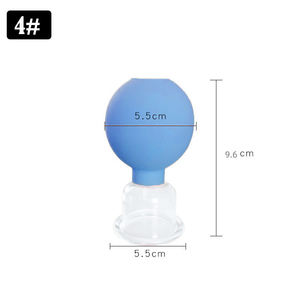 Penyedot vakum bekam wajah 55mm, bekam karet silikon, terapi pijat wajah, bohlam penyedot karet - Product Image 3